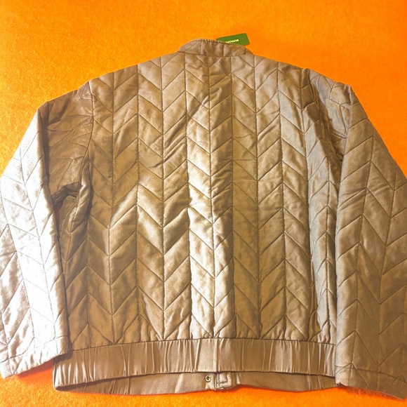 Only gray charcoal chevron pattern denim quilted jacket NWT - Picture 9 of 14